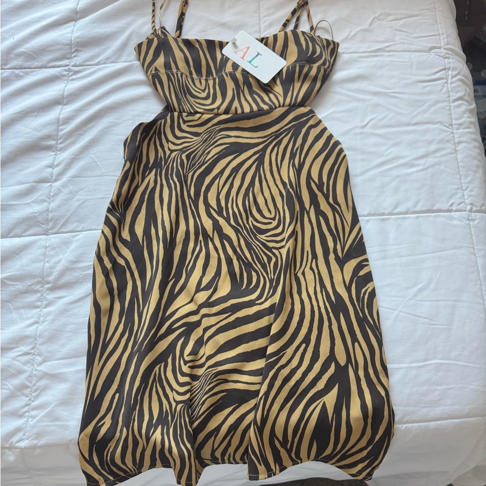 Tiger Print Mini Dress